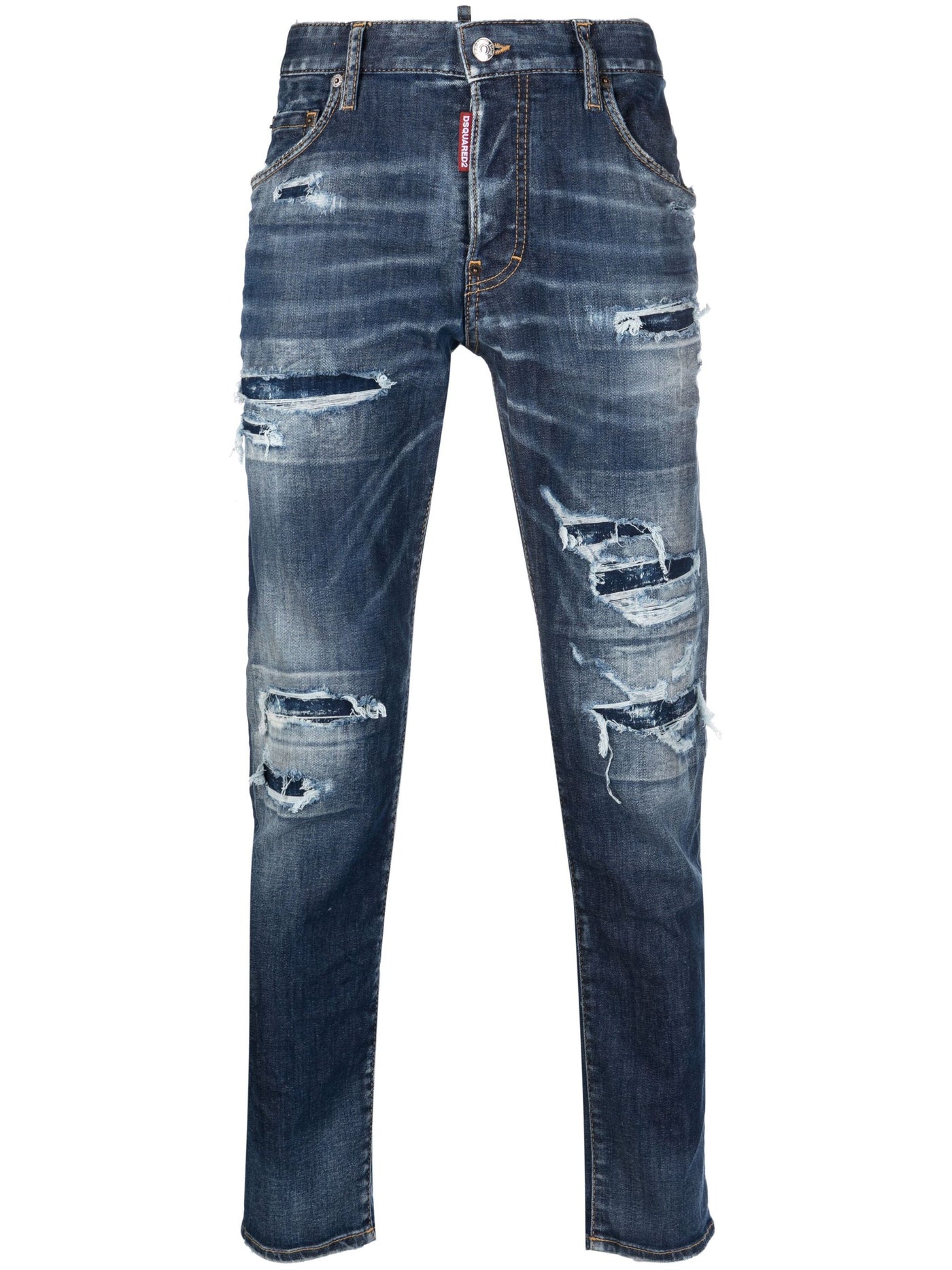 Dsquared2 Jeans Mit Tapered Leg Im Distressed-Look Blau