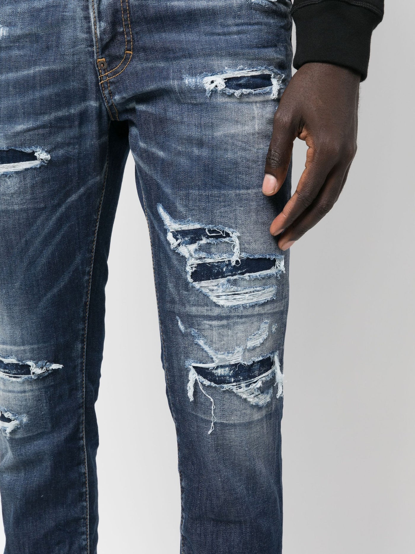 Dsquared2 Jeans Mit Tapered Leg Im Distressed-Look Blau