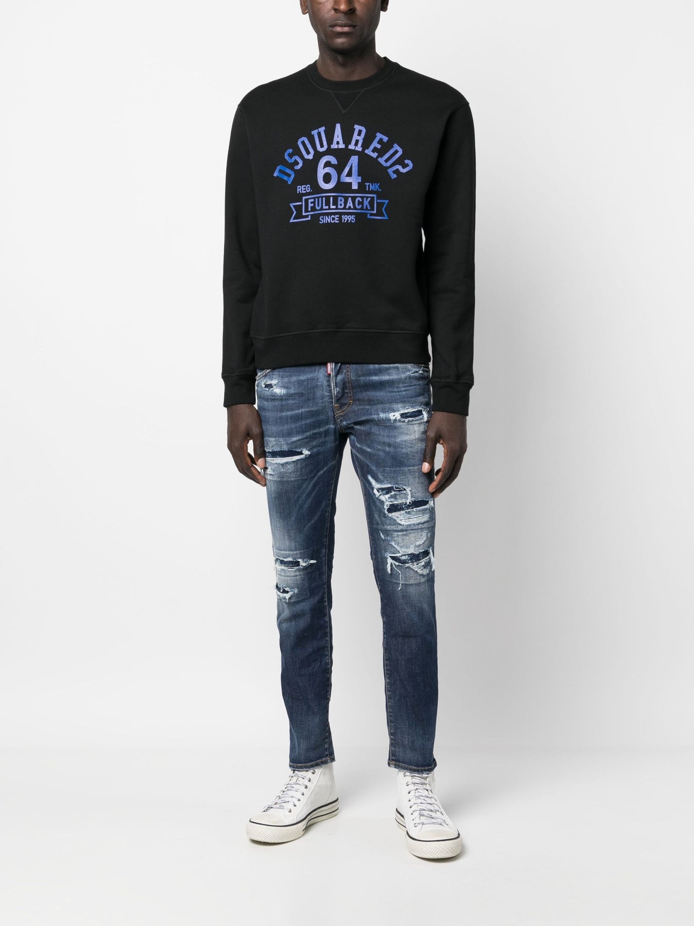 Dsquared2 Jeans Mit Tapered Leg Im Distressed-Look Blau