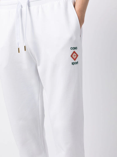 Casablanca Casa Sport Logo 3D Printed Unisex Sweatpant Joggers White
