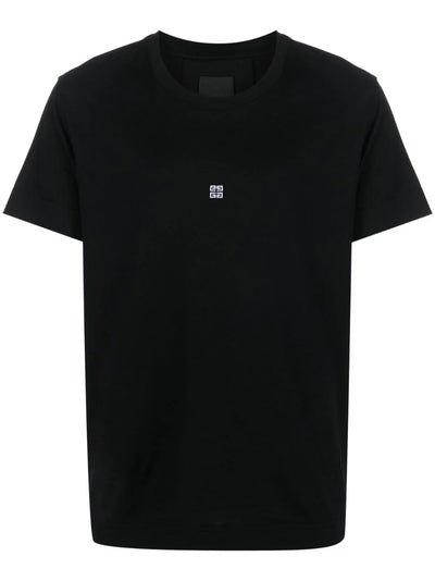 Givenchy Small 4G Logo Embroidered T-Shirt in Black