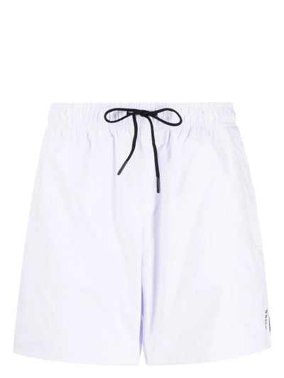 Hugo Boss Iconic logo Swim shorts in White