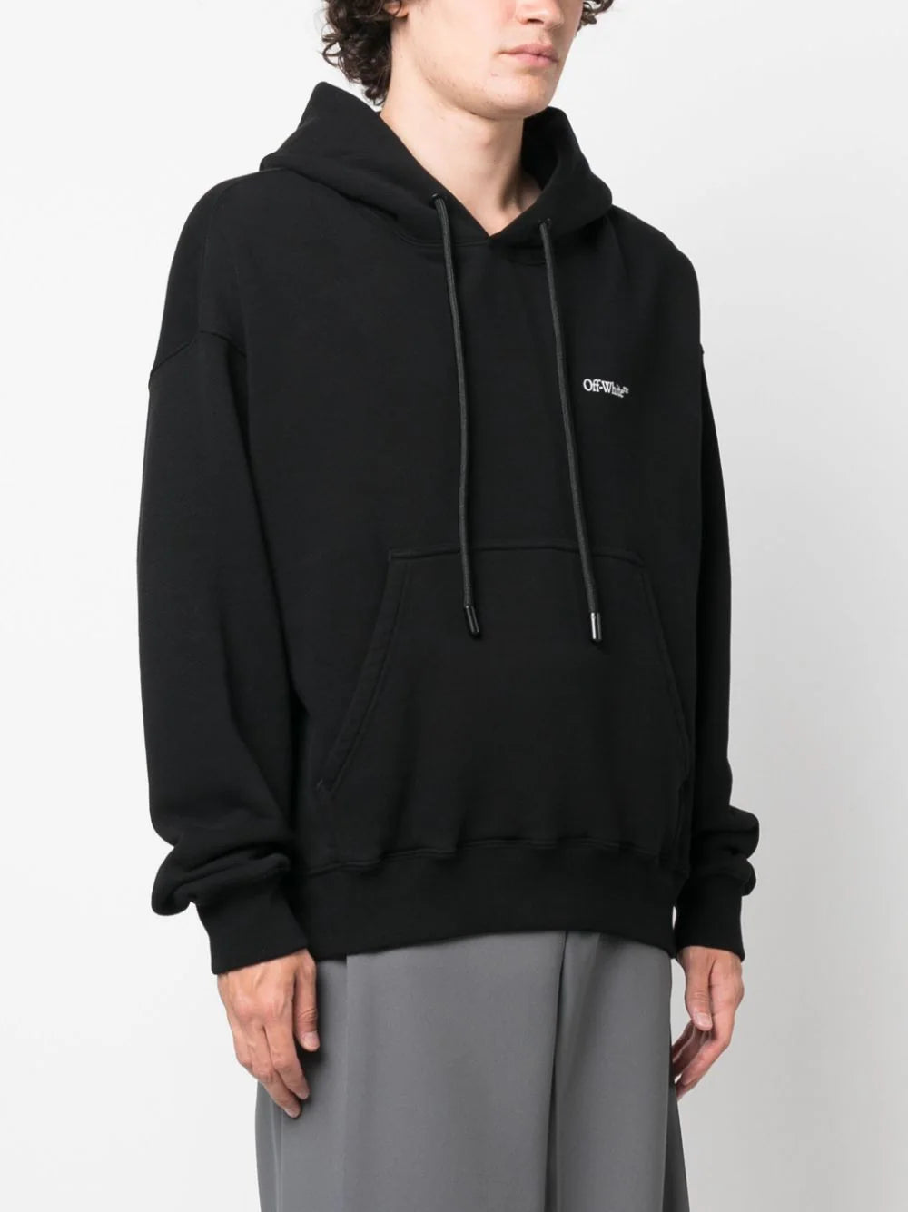 Off-White Scratch Arrow Skate Hoodie in Black – TheDesignerBox