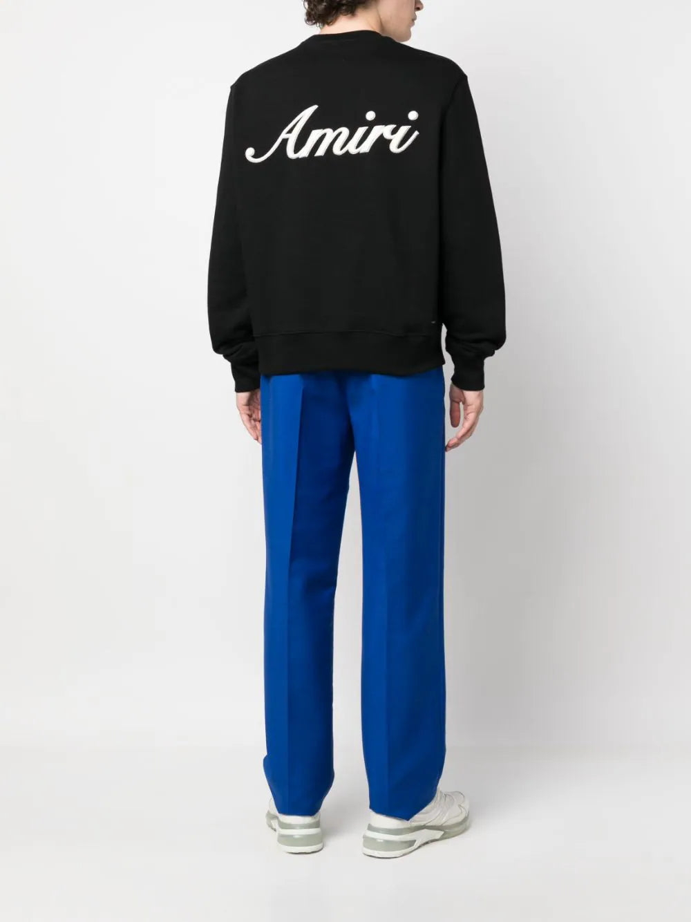 Amiri – Schwarzes Sweatshirt mit aufgesticktem Logo-Schriftzug