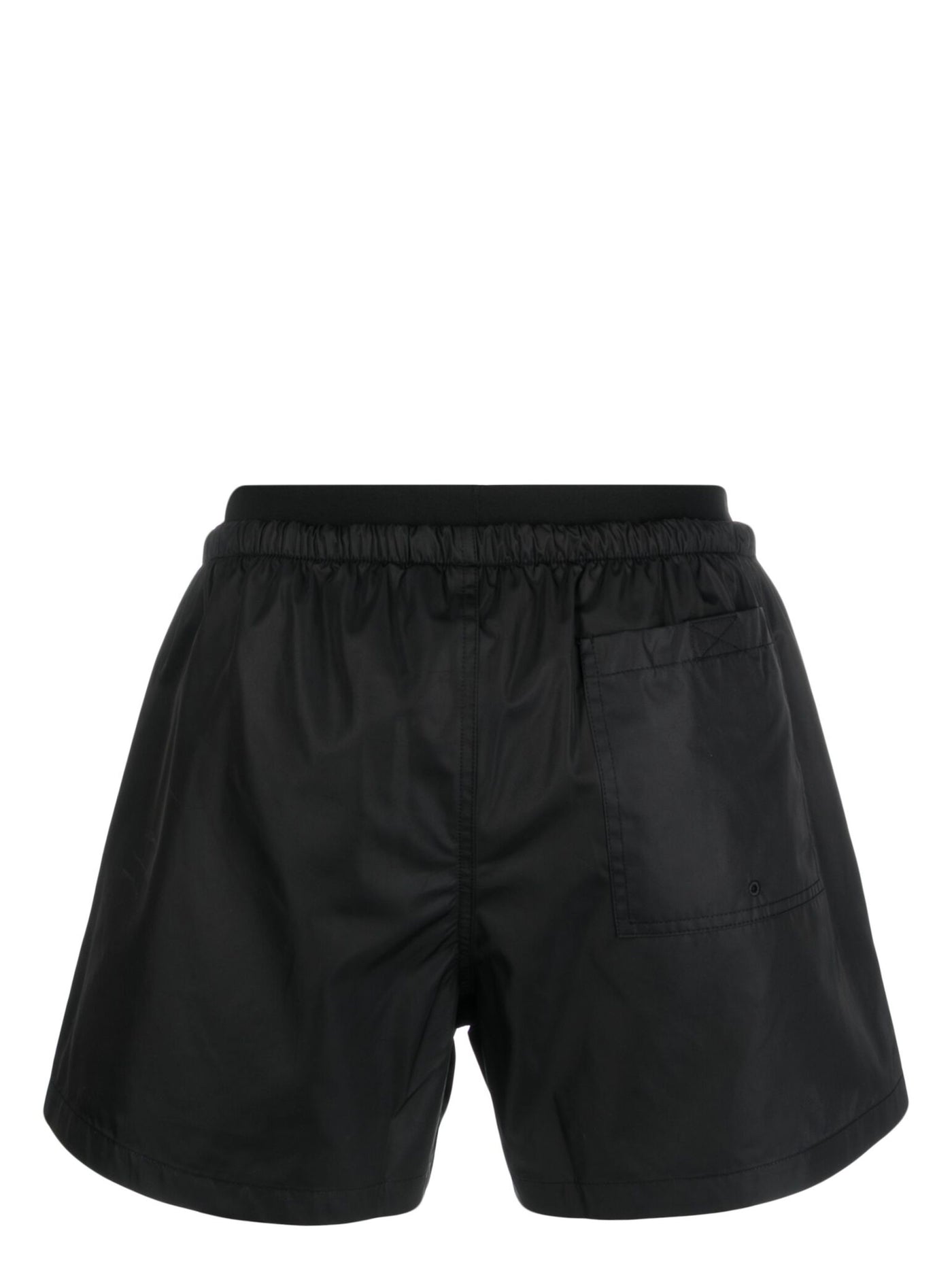 Off-White Logo Band Swim Shorts in Black