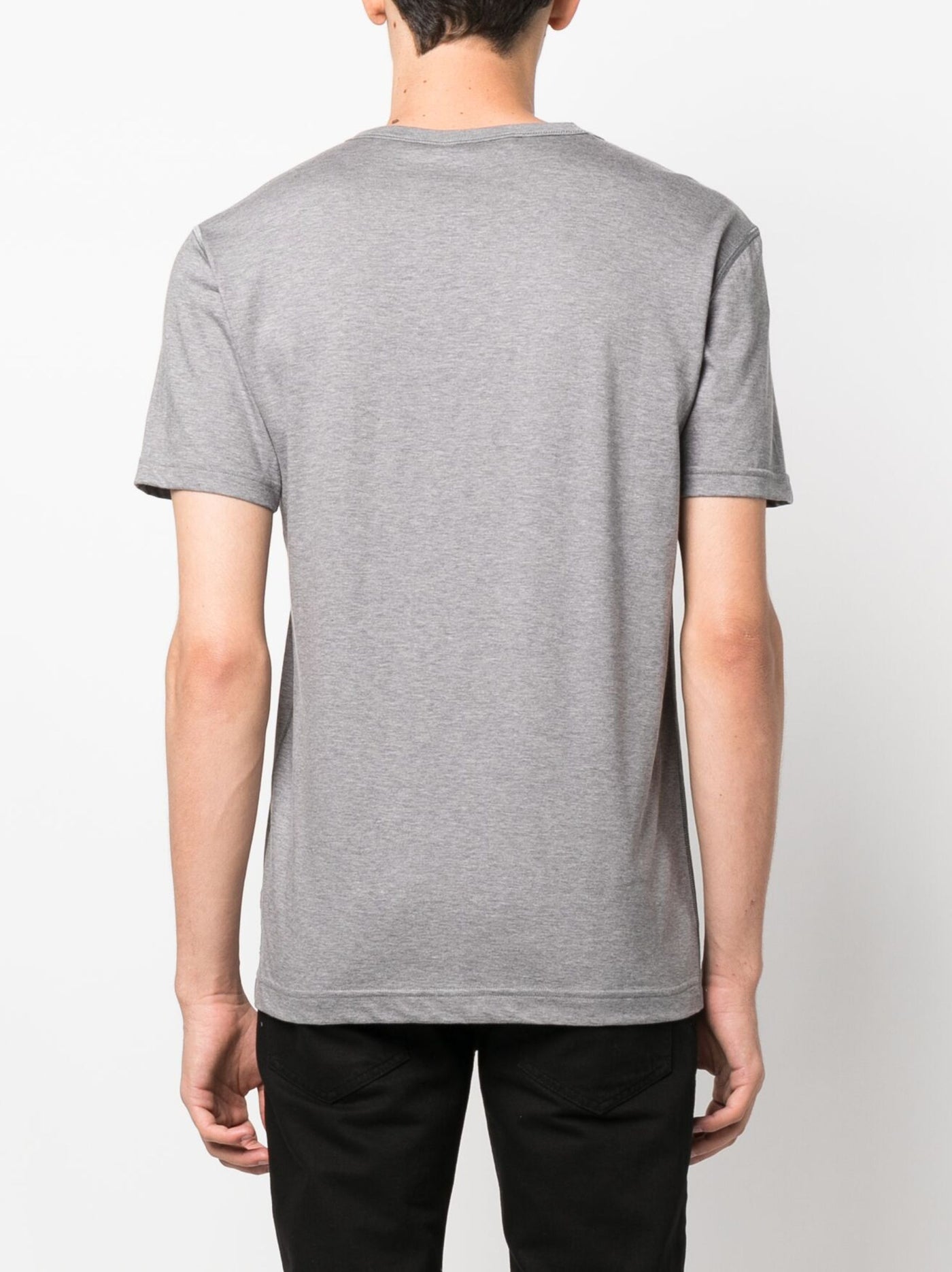 Dolce & Gabbana Silver Plaque T-Shirt in Grey