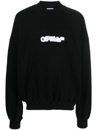 Off-White Blurr Book Over Black Sweatshirt