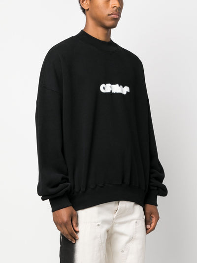 Off-White Blurr Book Over Black Sweatshirt