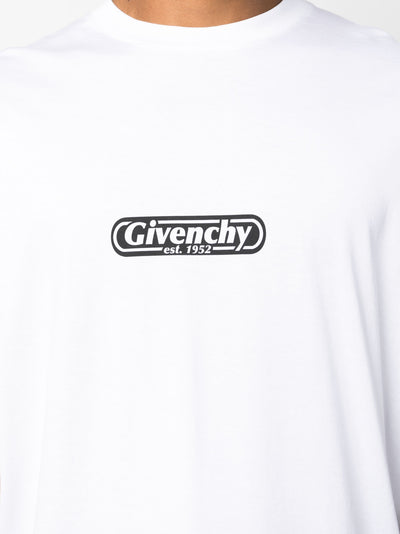 Givenchy – Est. 1952 – Weißes T-Shirt mit Logo-Aufdruck