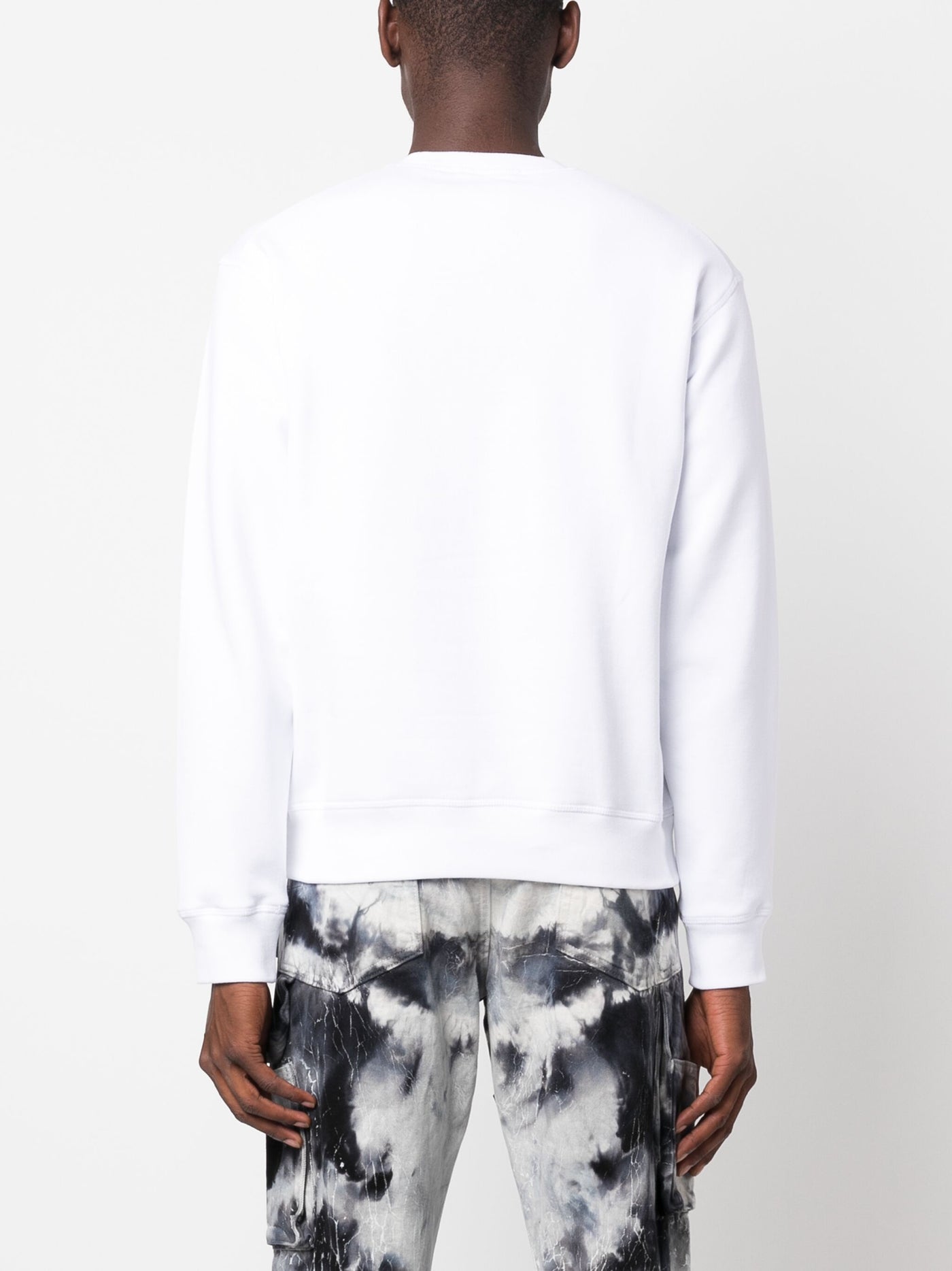 Dsquared2 FullBack 64 Printed Logo Sweatshirt in White