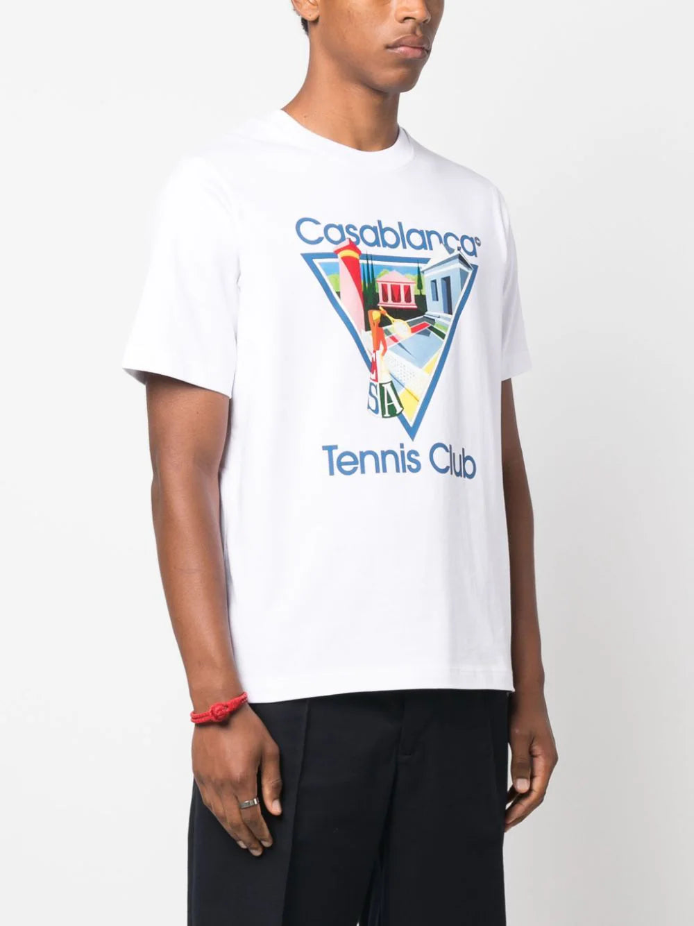 Casablanca La Joueuse Tennis Club T-Shirt in White
