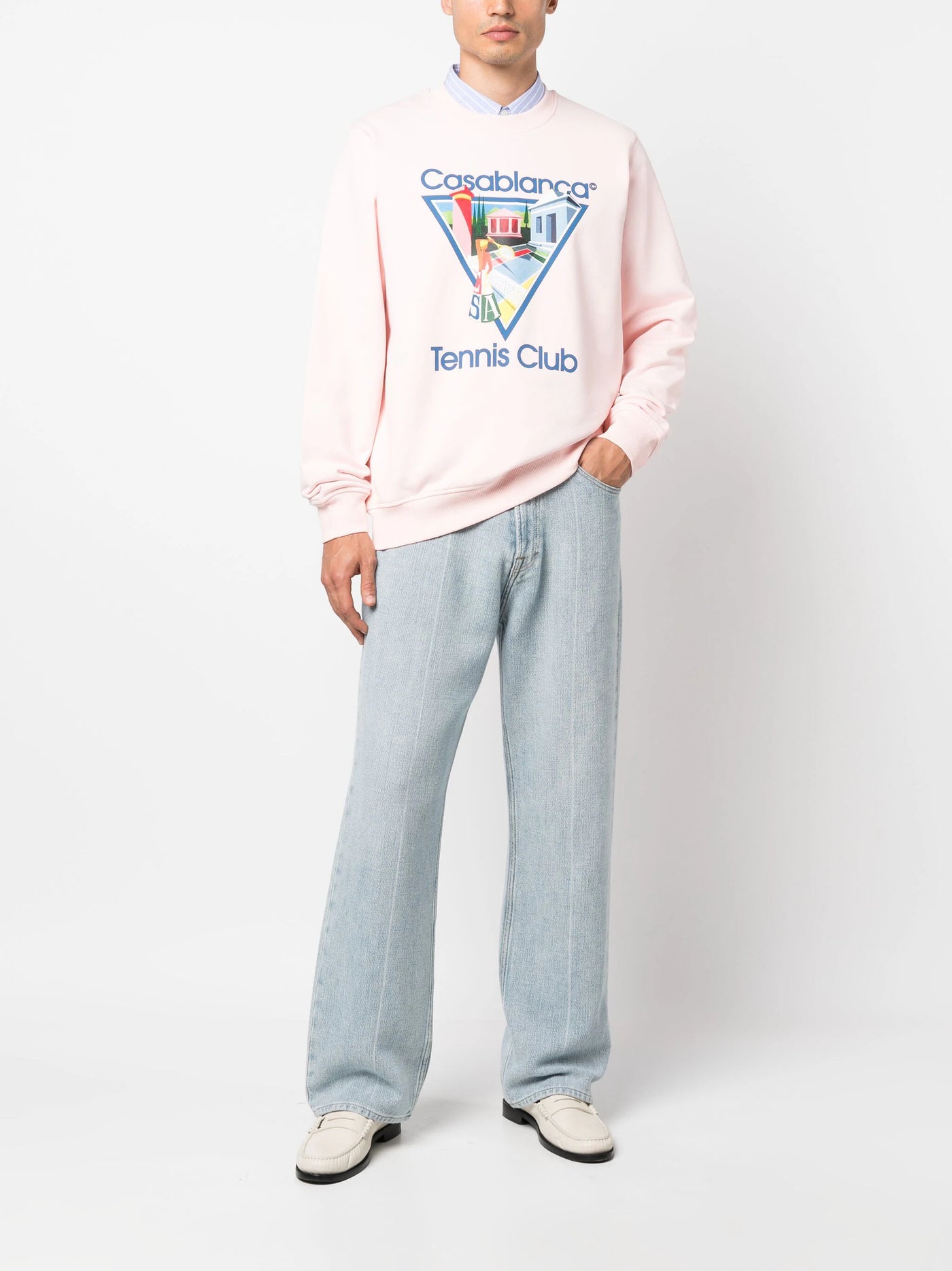 Casablanca La Joueuse Tennis Club Sweatshirt in Pink