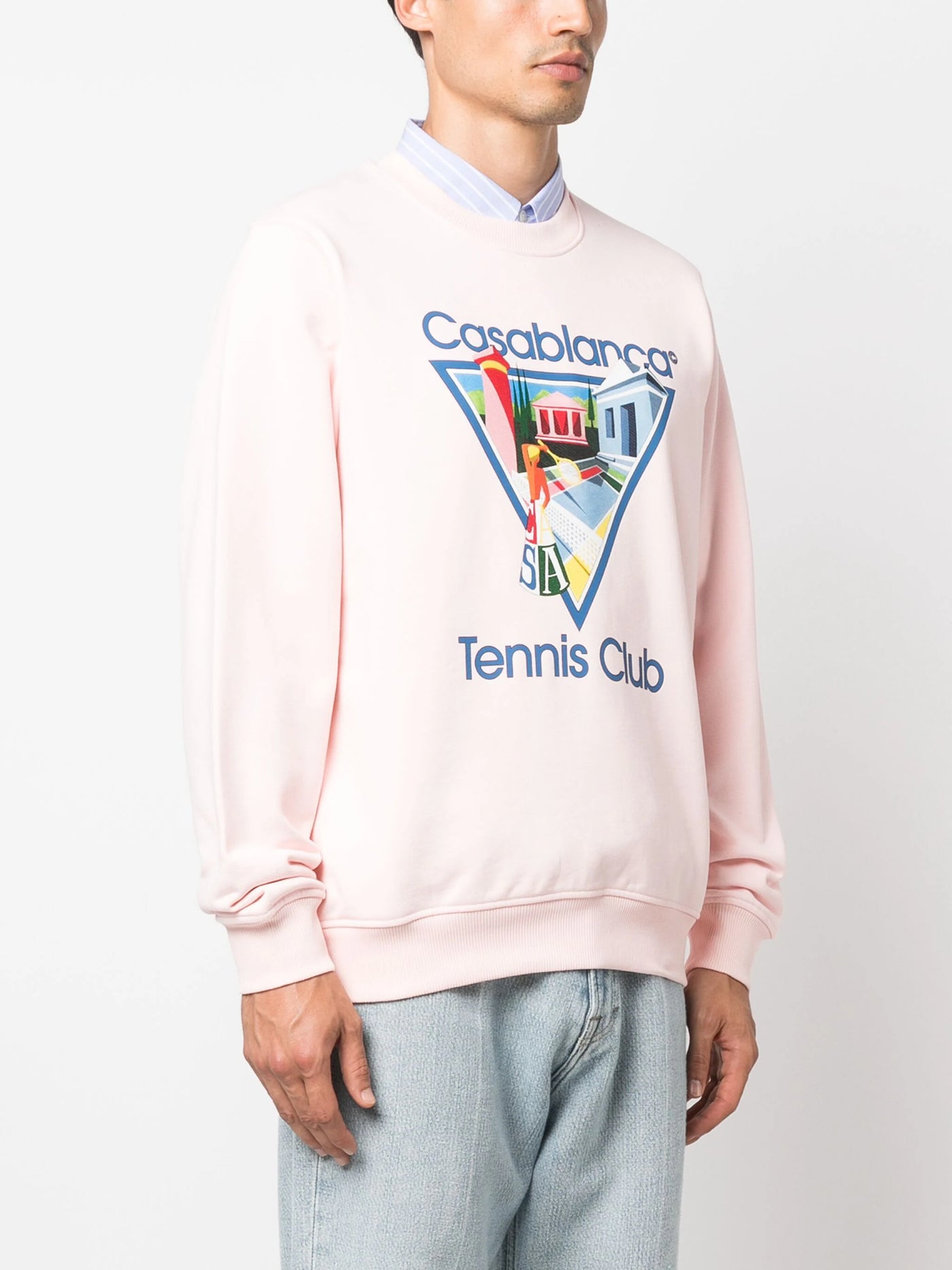 Casablanca La Joueuse Tennis Club Sweatshirt in Pink