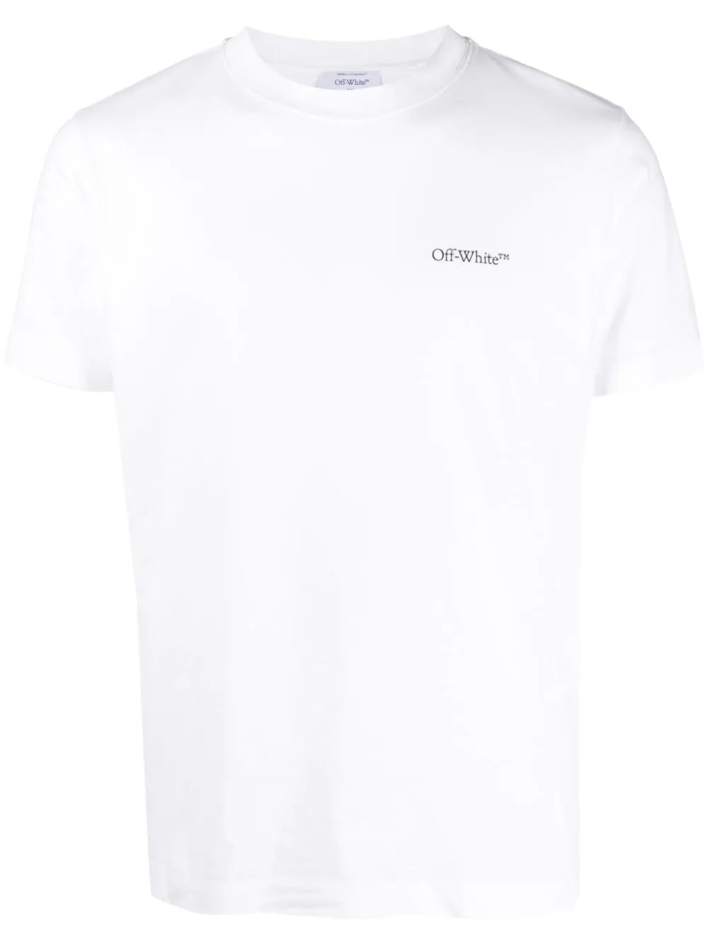Off-White Scratch Arrow Logo Print T-Shirt in White
