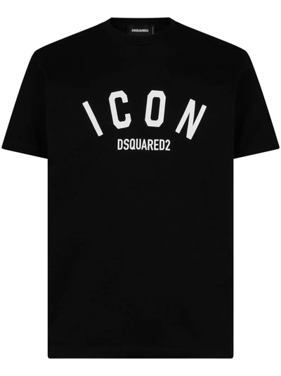 Dsquared2 Curved Icon print T-Shirt in Black