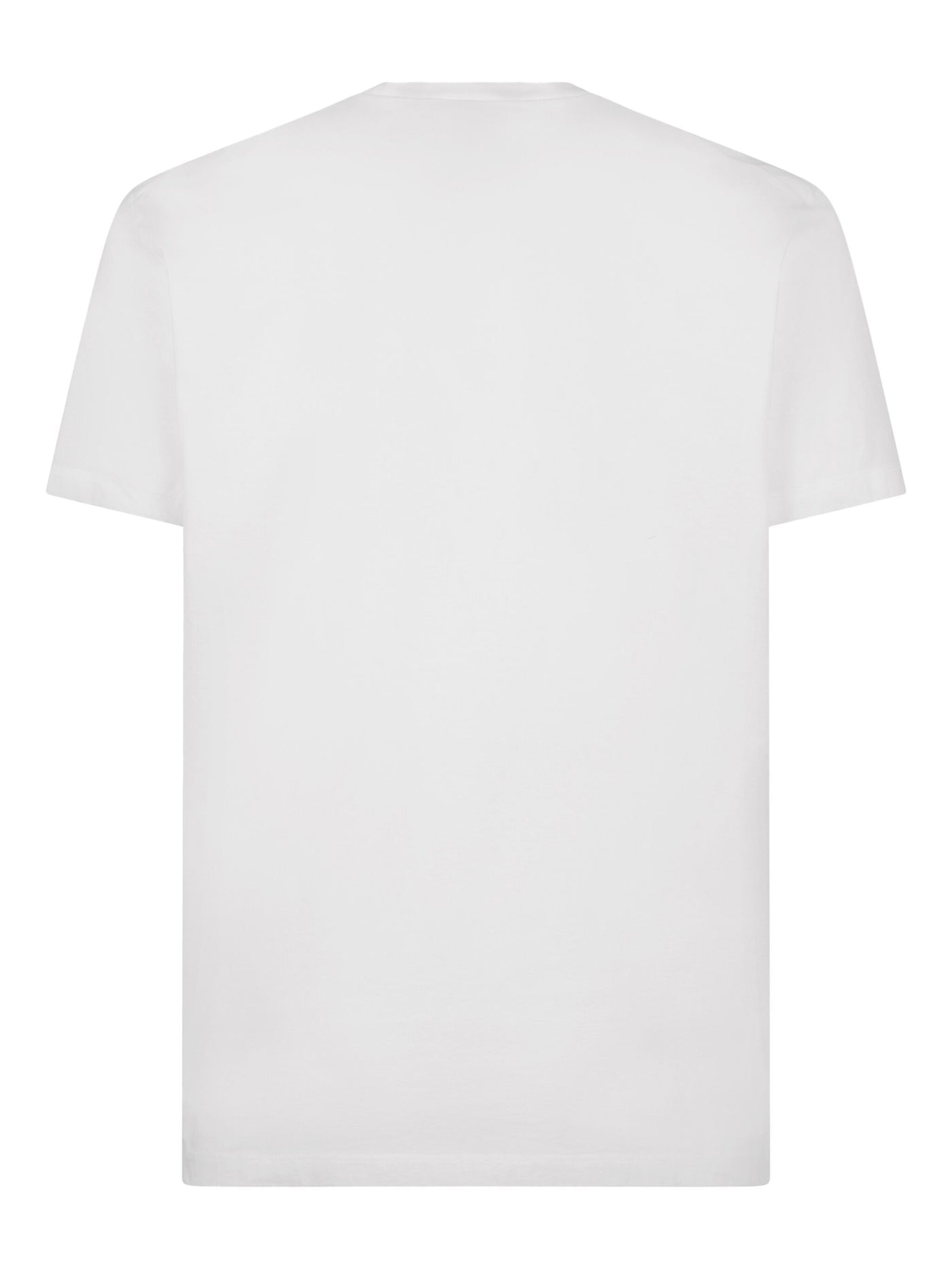 Dsquared2 – Weißes T-Shirt mit Scribble-Icon-Aufdruck