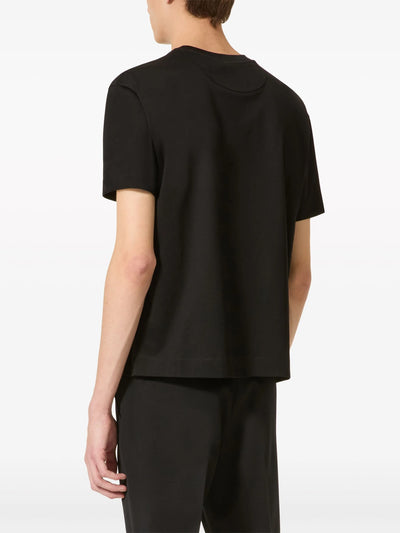 Valentino Garavani Logo Printed T-Shirt in Black