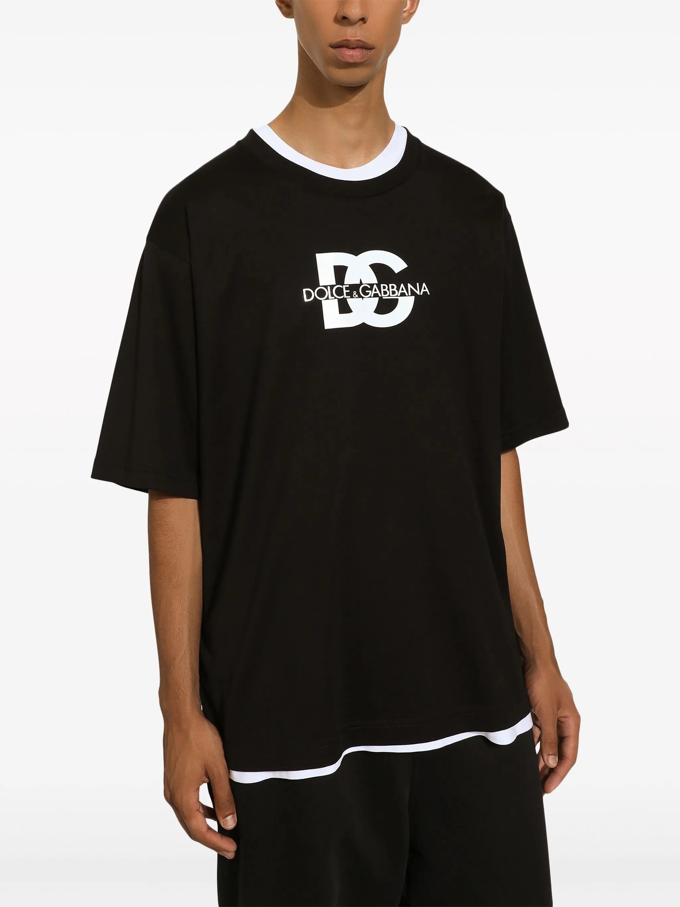 Dolce & Gabbana DG Printed T-Shirt in Black