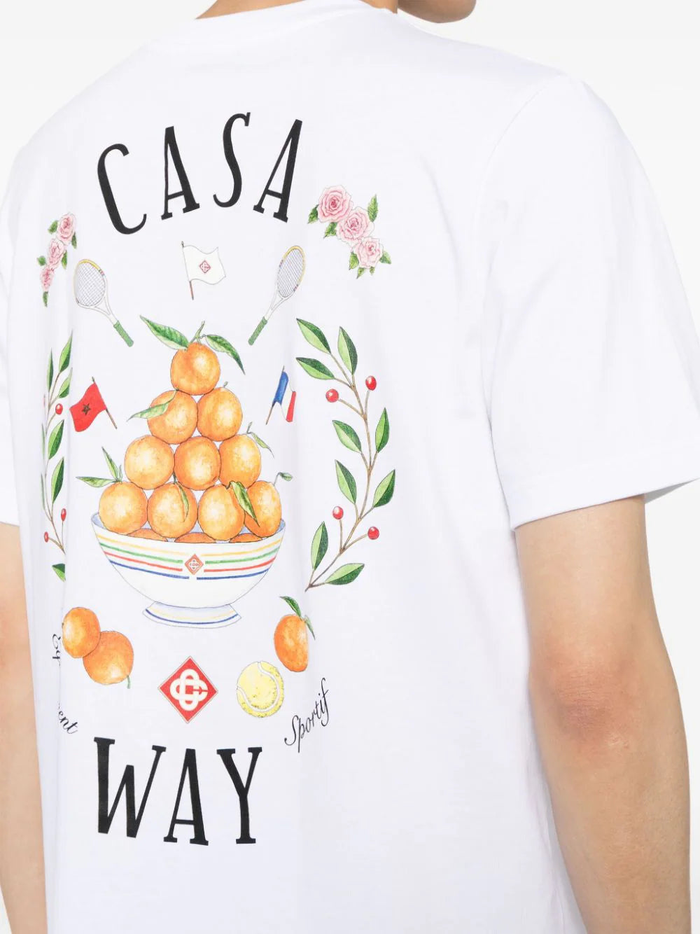 Casablanca Casa Way Bowl of Oranges T-Shirt in White