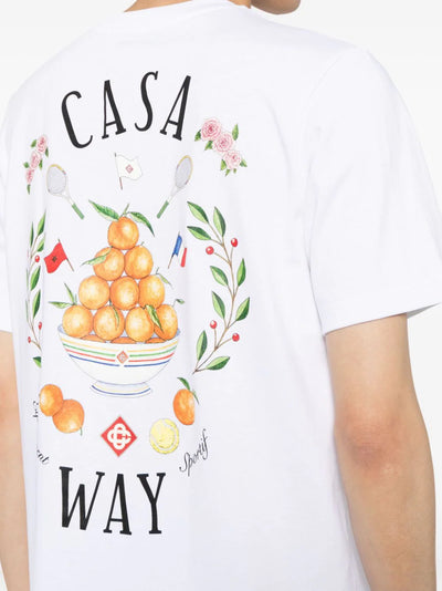 Casablanca Casa Way Bowl of Oranges T-Shirt in White