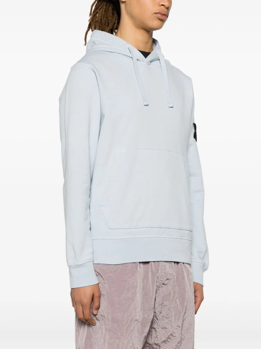 Stone island hoodie sky blue sale