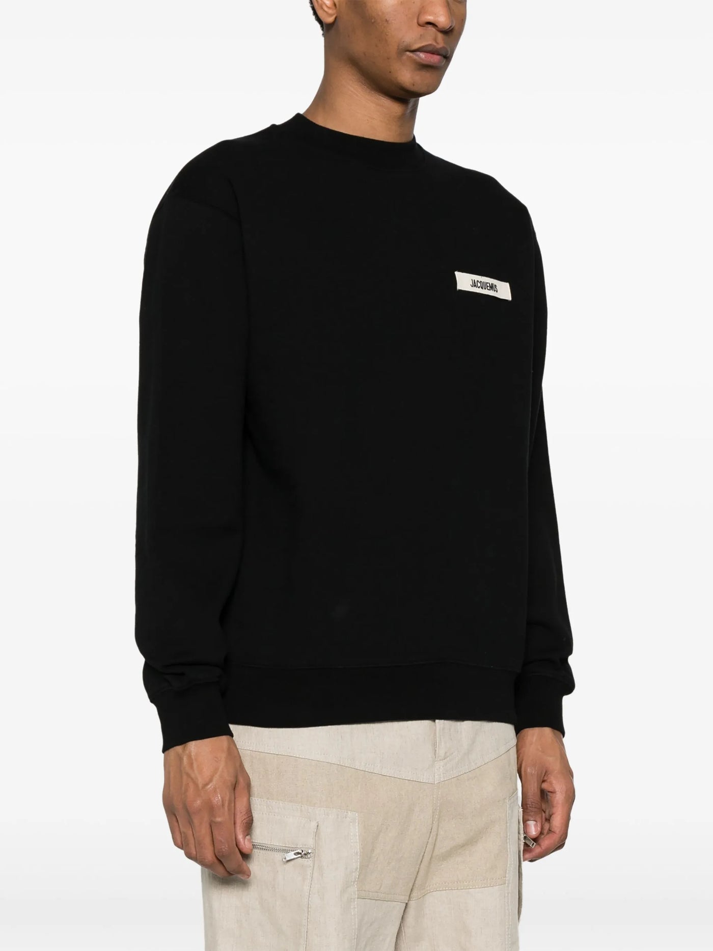 Jacquemus – Das Gros Grain-Sweatshirt in Schwarz