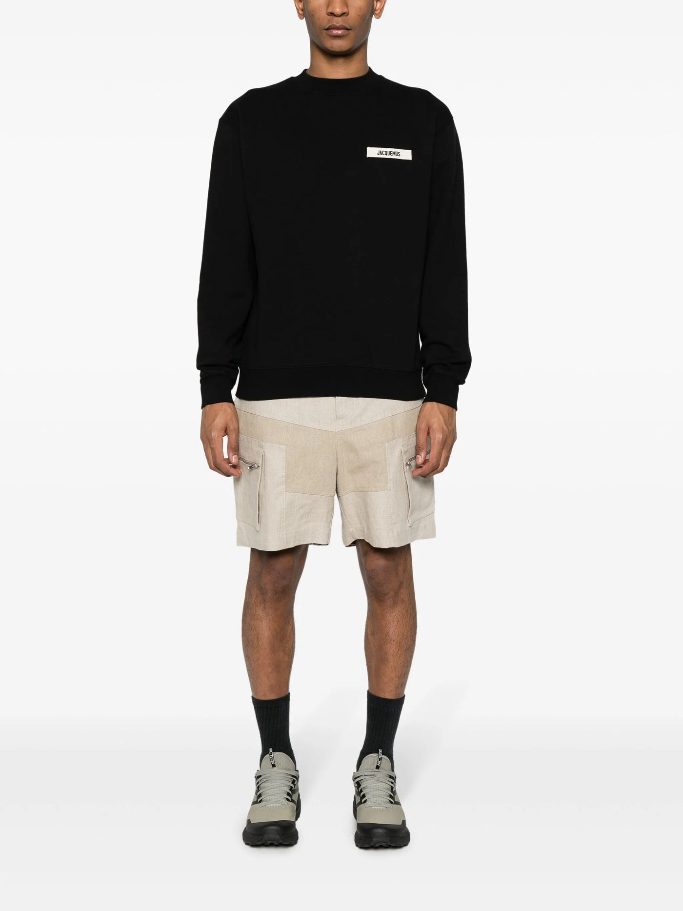 Jacquemus – Das Gros Grain-Sweatshirt in Schwarz