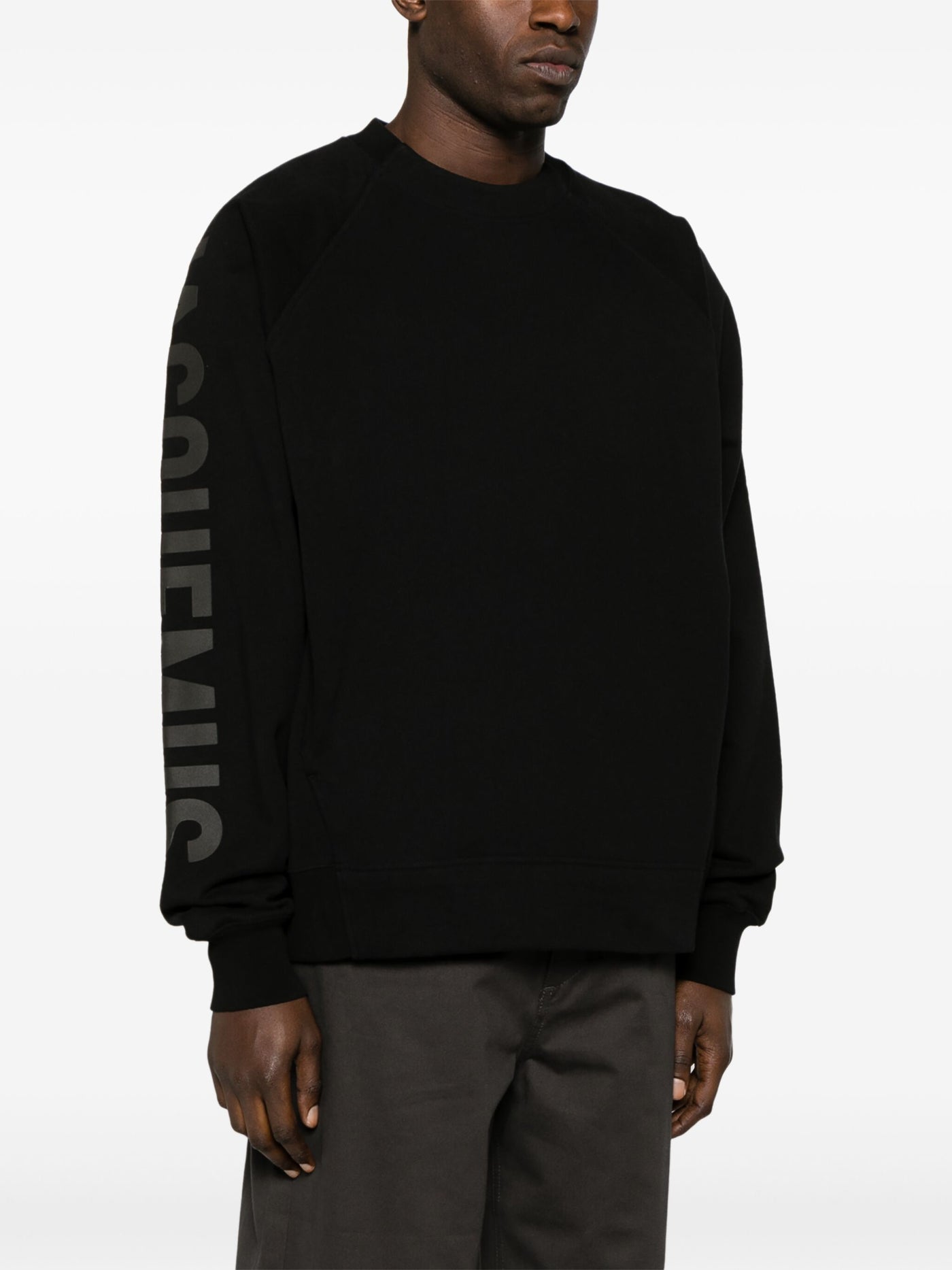 Jacquemus – Sweatshirt „Le Typo“ in Schwarz