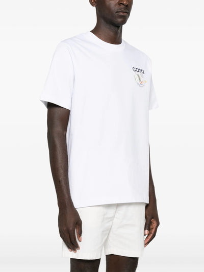 Casablanca Equipment Sportive Cotton T-Shirt in White