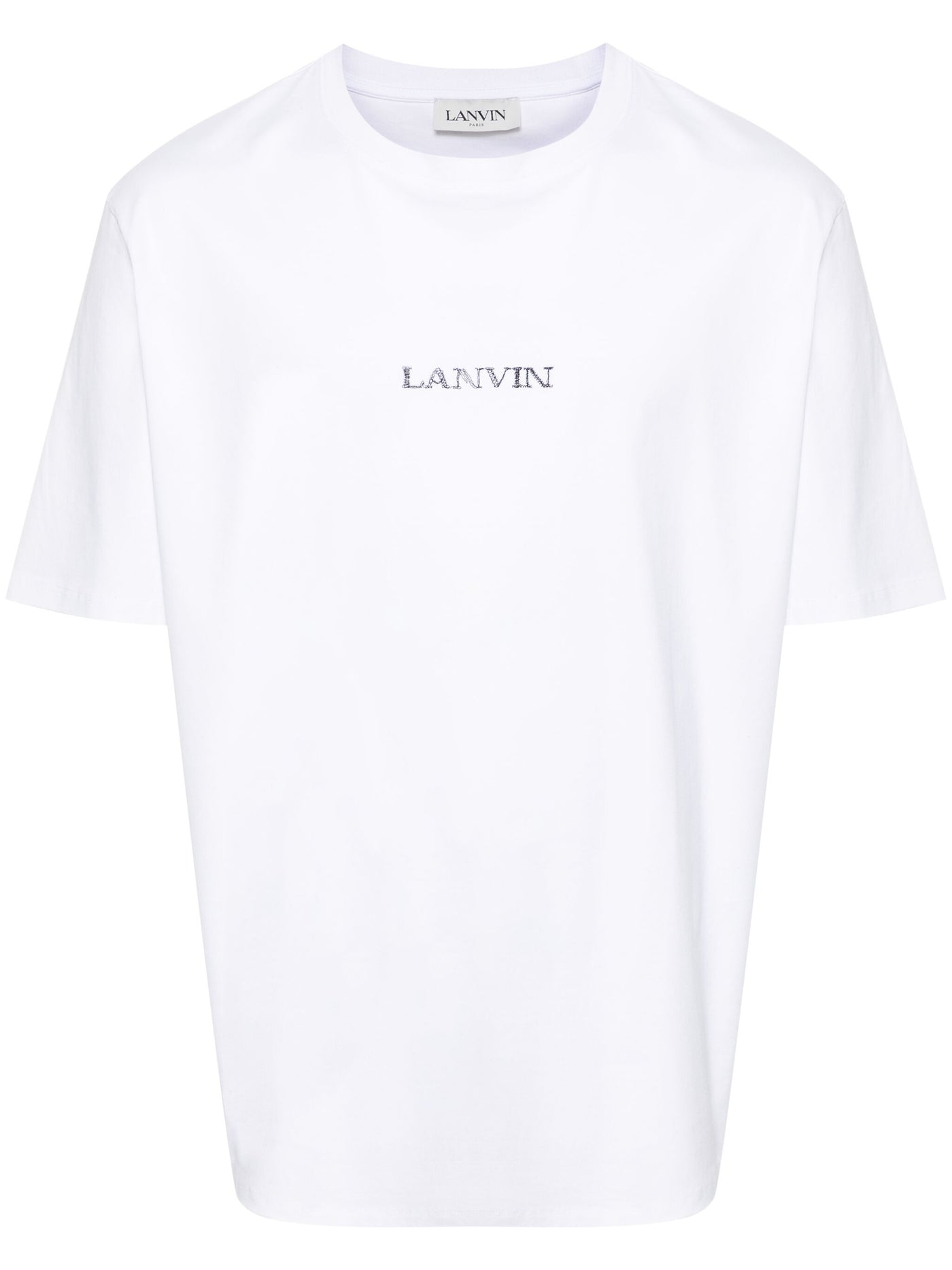 Lanvin Embroidered Logo T-Shirt in White