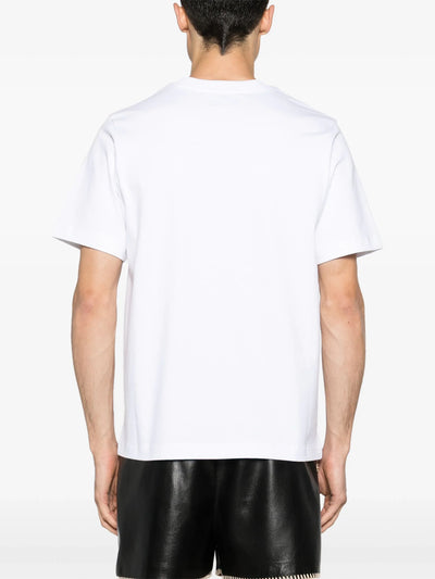 Casablanca Statue En Marbe Printed White T-Shirt