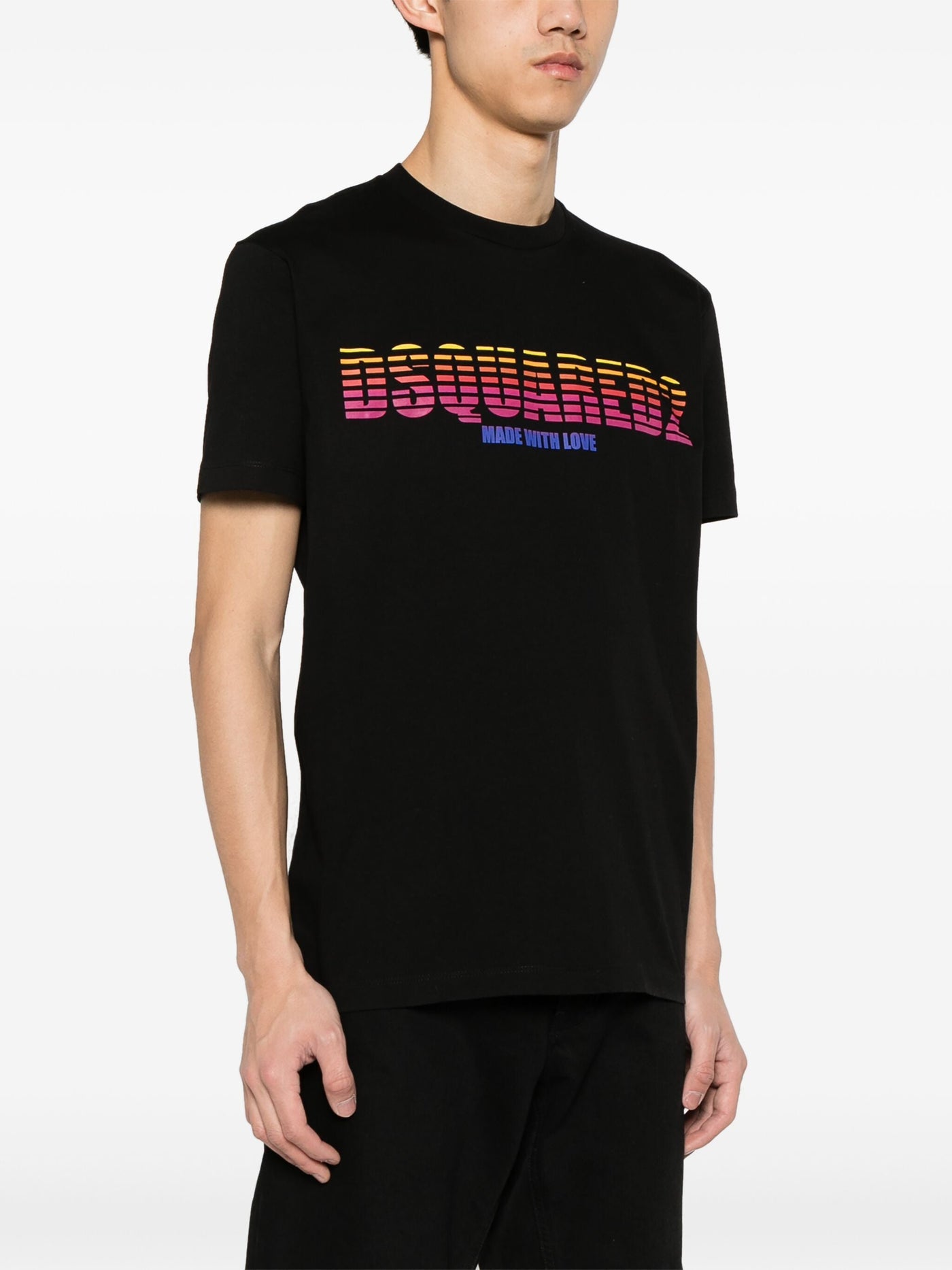 Dsquared2 Made with Love Printed Black T-Shirt