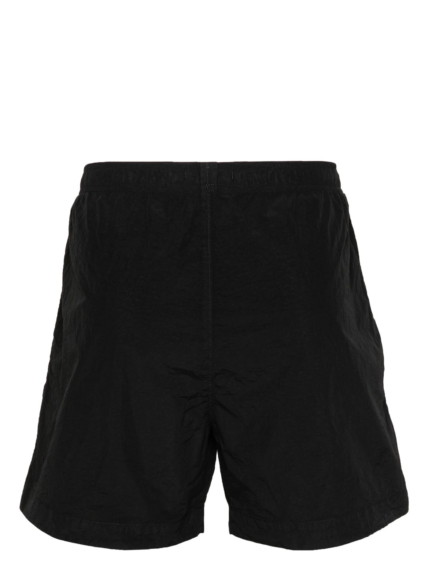 CP Company – Utility-Badeshorts mit Linsendetail in Schwarz