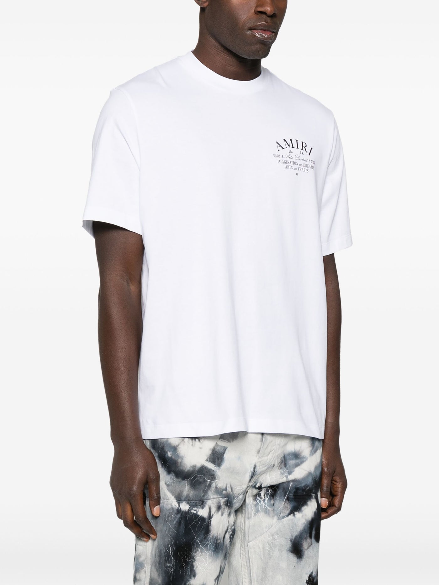 Amiri Art District Printed T-Shirt in White