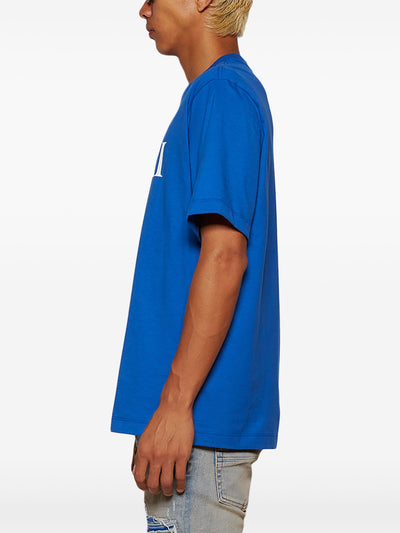 Amiri – T-Shirt mit Core-Logo-Aufdruck in Blau