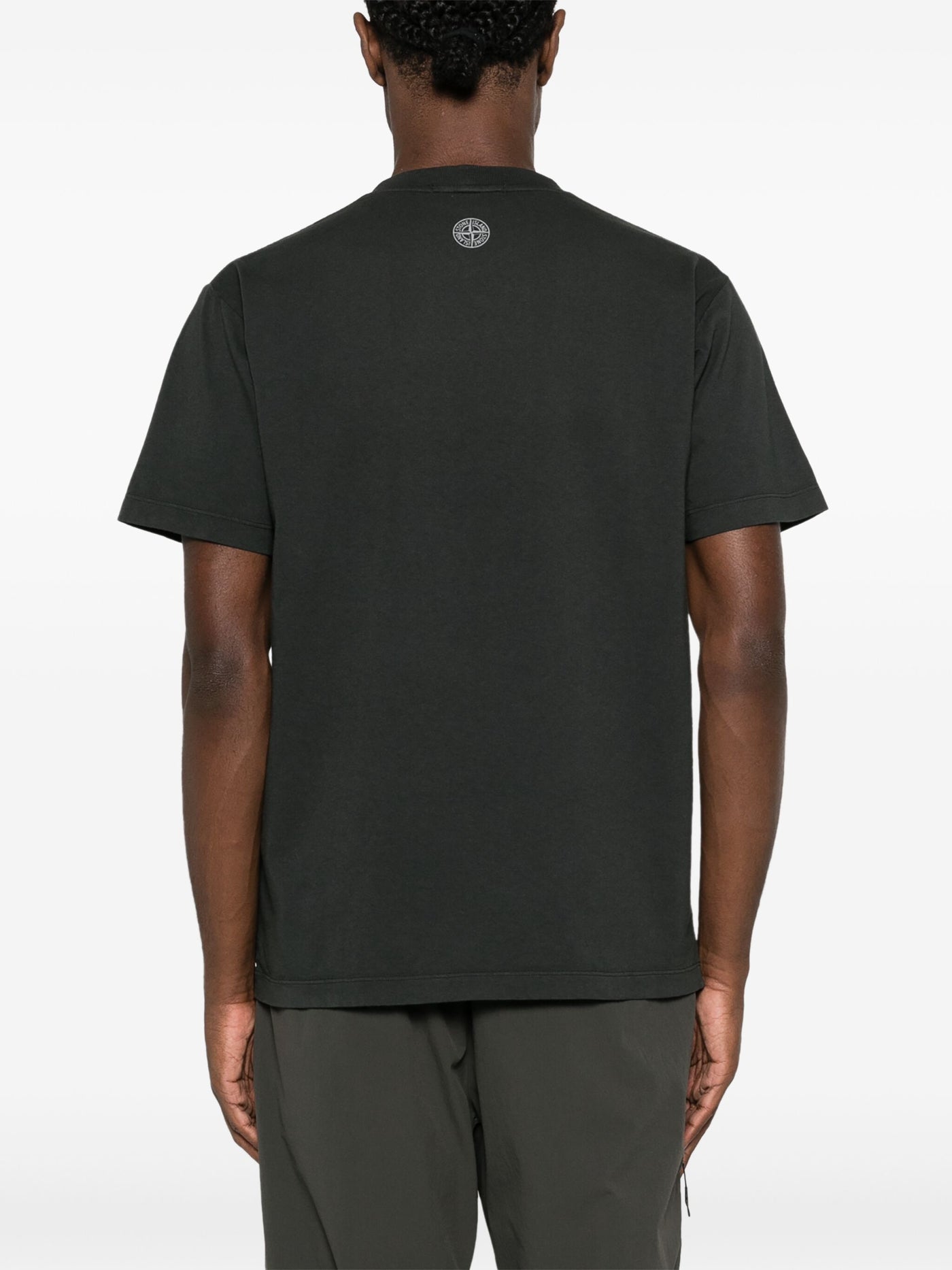 Stone Island Institutional Three Rubberised Logo T-Shirt in Black