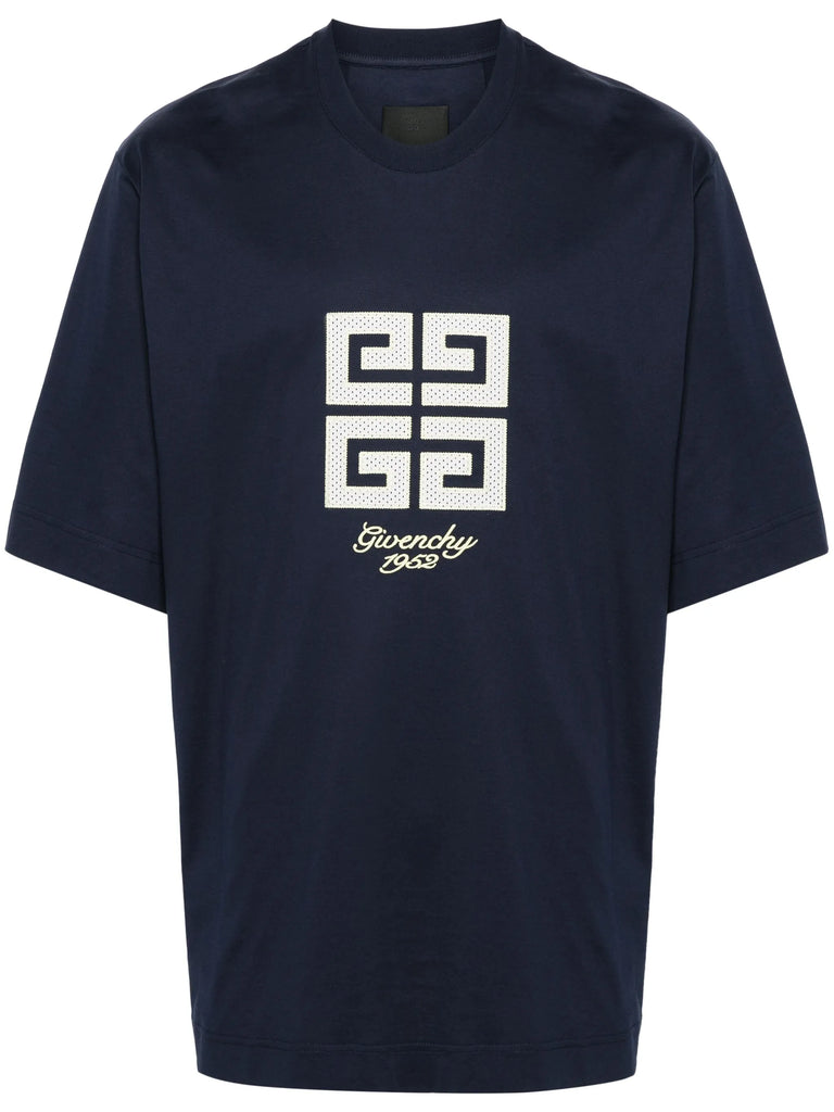 1952 Embroidered Logo Oversized T Shirt Medium