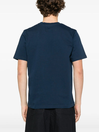 Casablanca Tennis Club Icon Printed T-Shirt in Navy