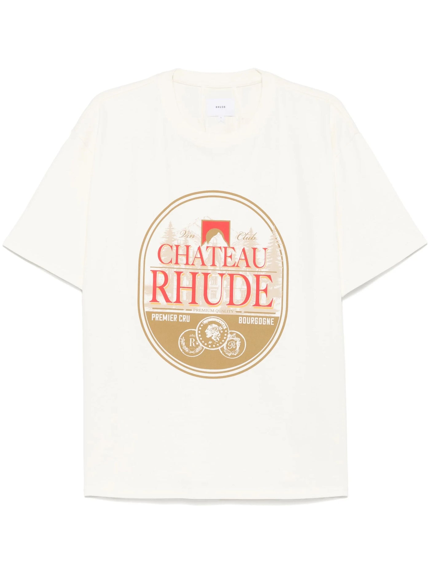 Rhude Premier Cru Printed T-Shirt in White