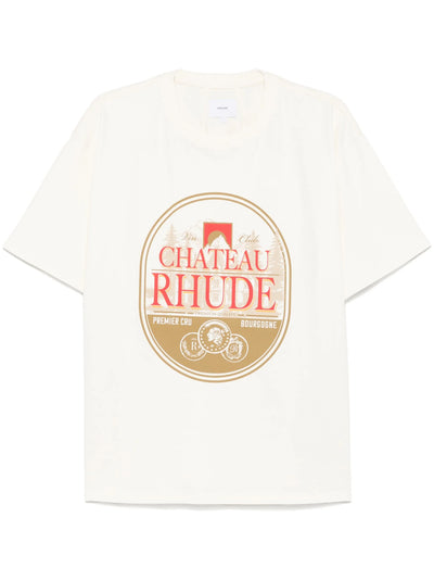 Rhude Premier Cru Printed T-Shirt in White