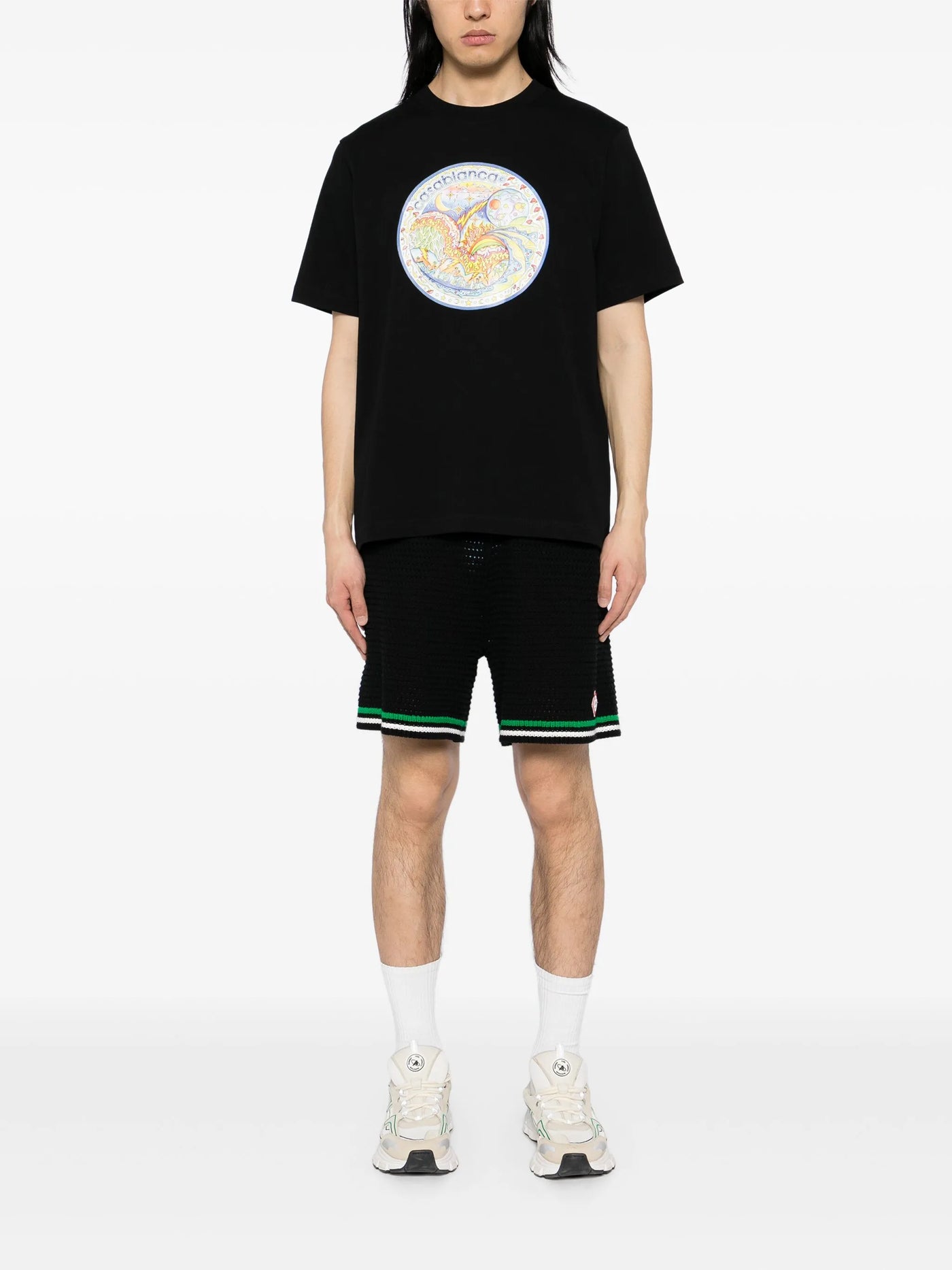Casablanca The Four Elements T-Shirt in Black
