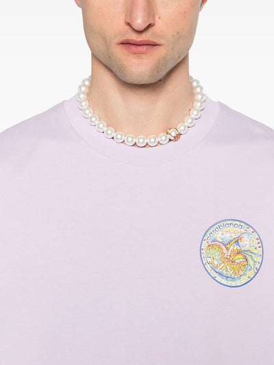 Casablanca The Four Elements T-Shirt in Purple