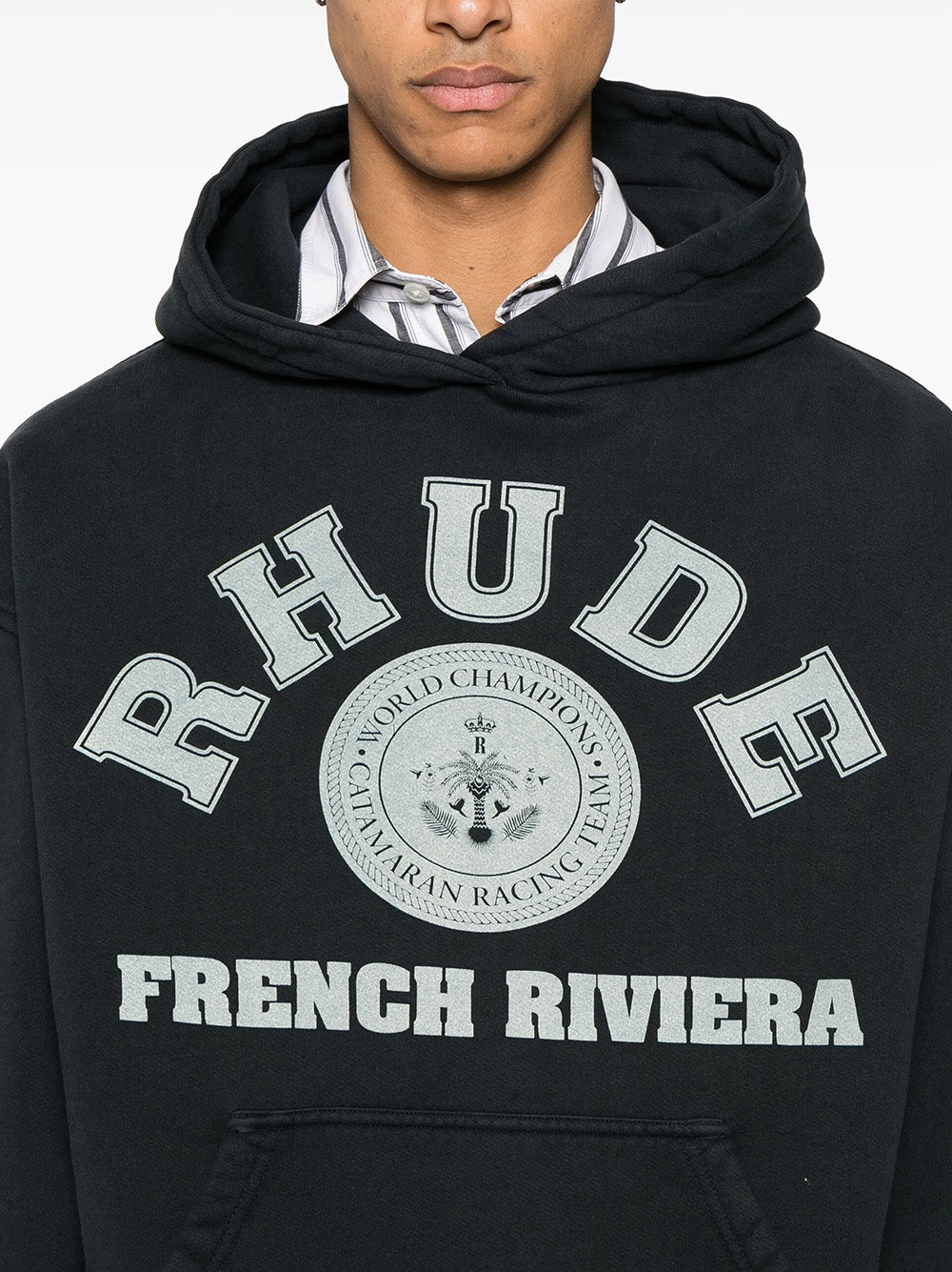 Rhude French Riviera Hoodie in Black