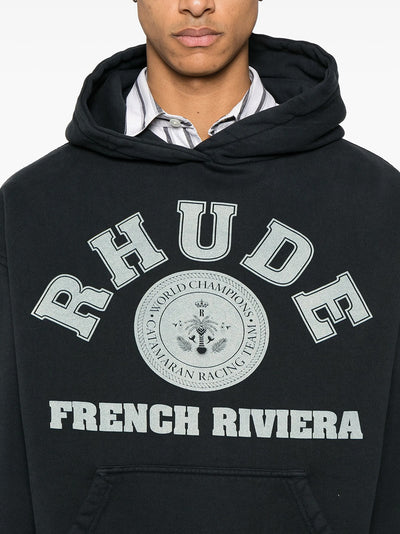 Rhude French Riviera Hoodie in Black