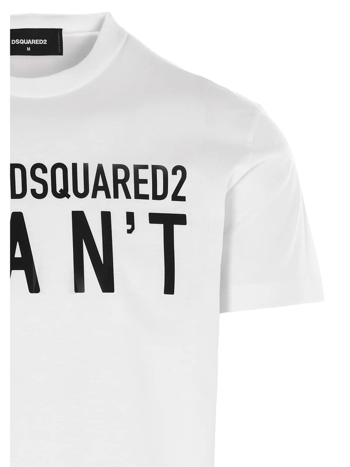 Dsquared2【I CAN'T】Logo Print-T DSQUARED2 I can't Logo T-shirt | Black | FARFETCH