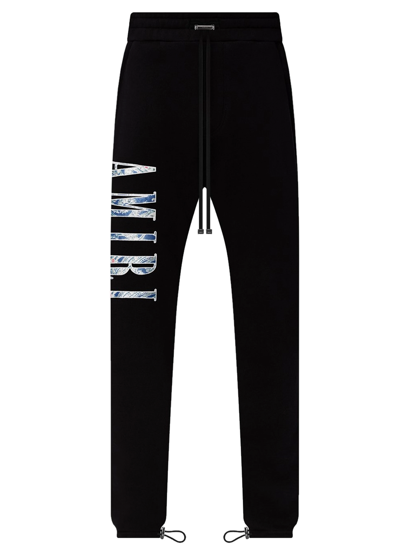 Amiri Paisley Applique Logo Joggers in Black