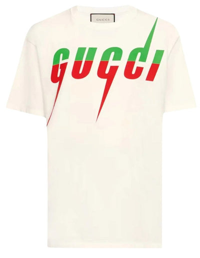 Gucci Blade Logo Oversized Fit White T-Shirt S