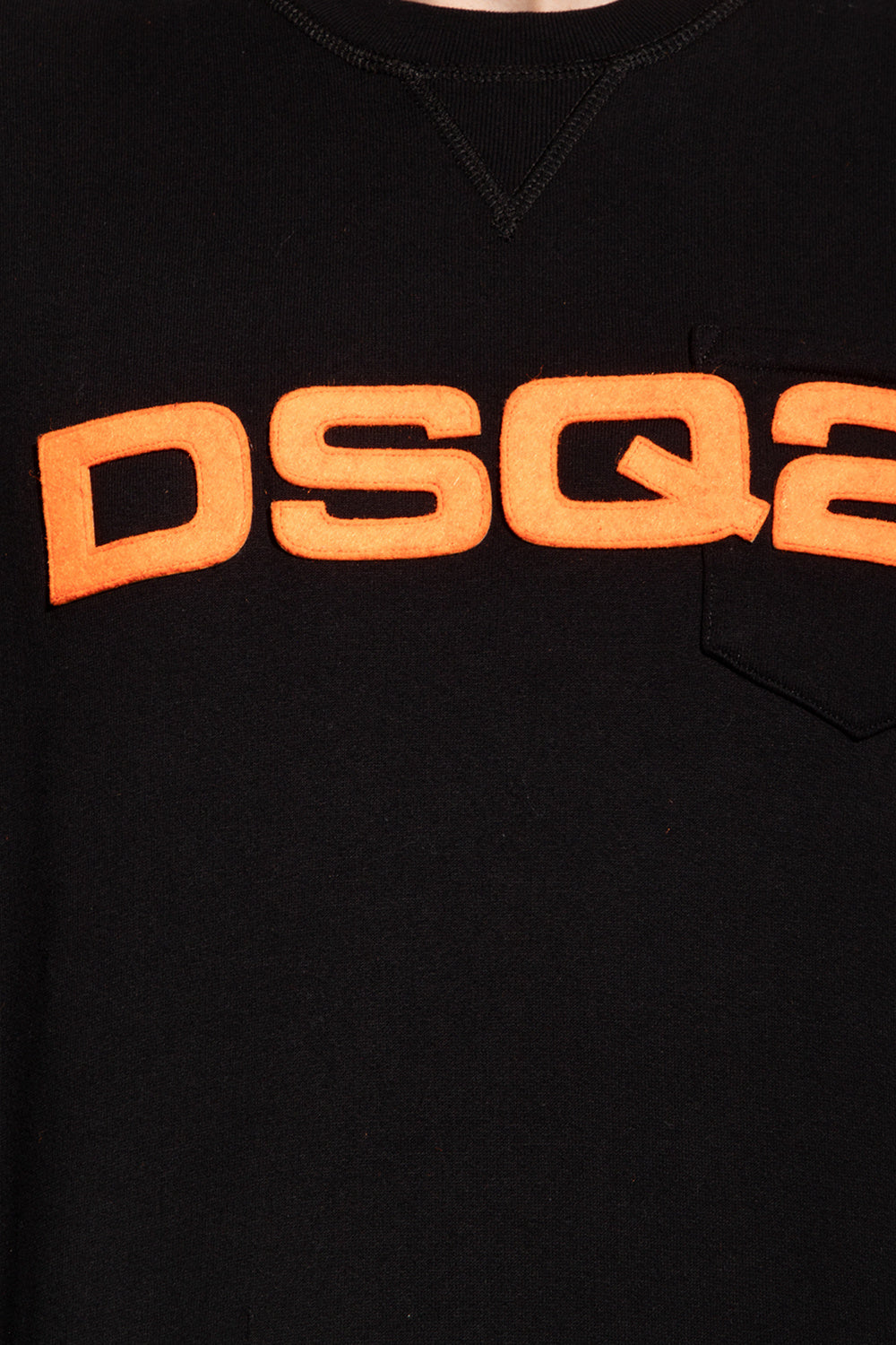 Dsquared2 DSQ2 Orange Patch Sweatshirt in Black