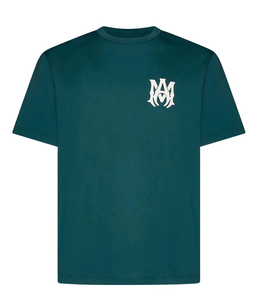 Amiri MA Core Logo Printed T-Shirt in Rain Forest Green