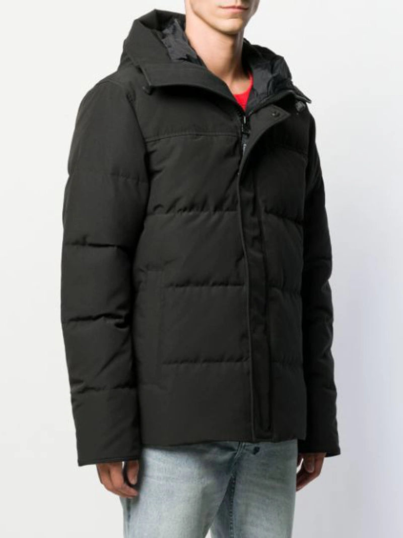 Canada Goose MacMillan Quilted Hooded Parka in Black TheDesignerBox